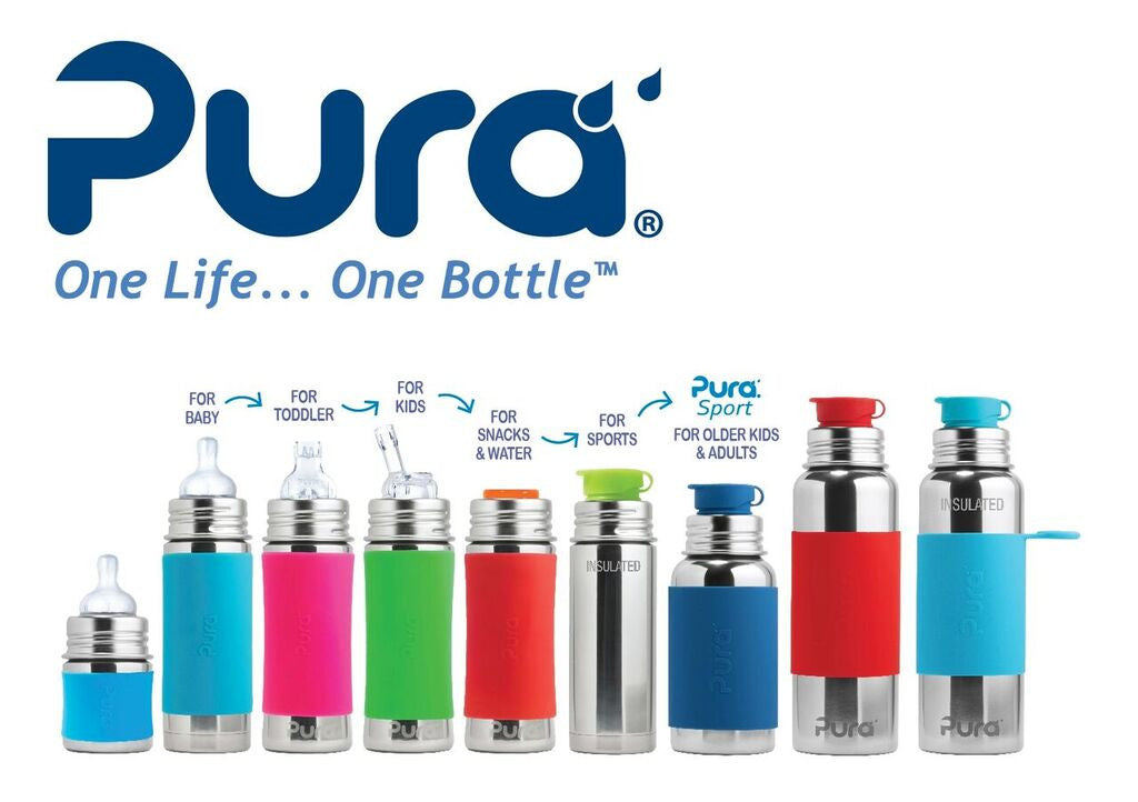 Pura Stainless Steel Bottles – Water Lilies Baby Boutique