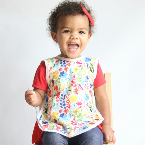 BapronBaby - Rainbow Watercolor Floral Bapron