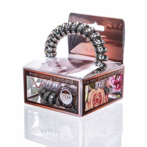 Vere - Steel Blush Hair Tie & Bracelet Set