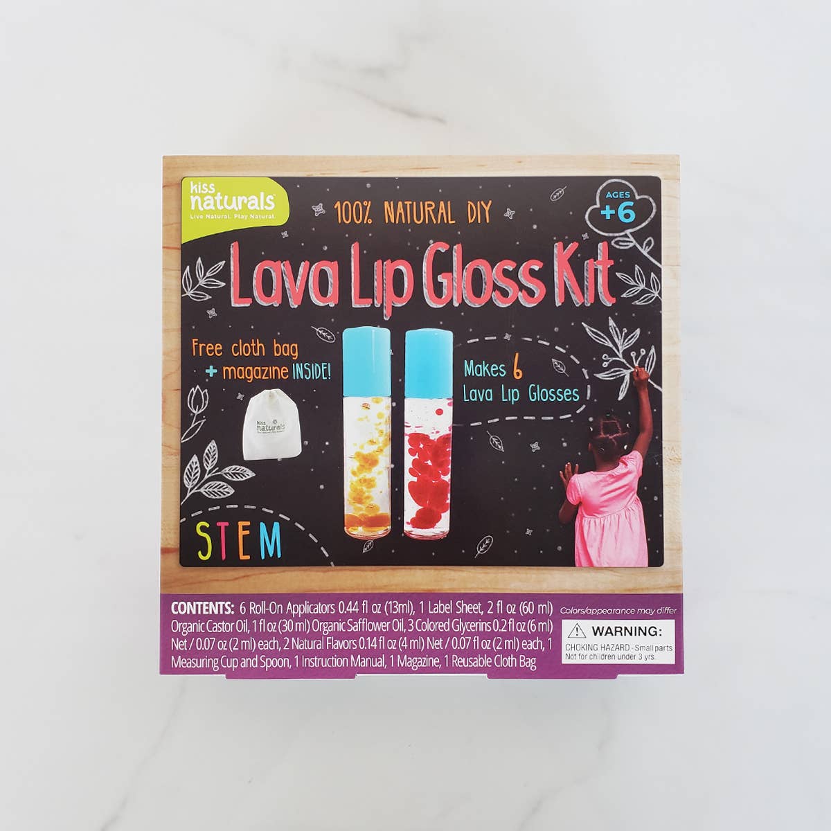 Kiss Naturals  DIY LAVA LIP GLOSS KIT