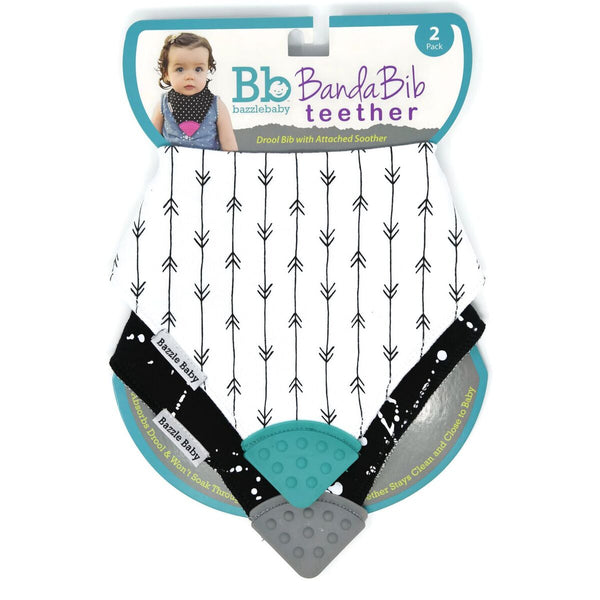 Bazzle Baby - Banda Bib Teether 2-Pack