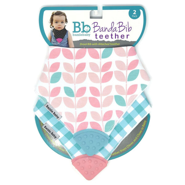 Bazzle Baby - Banda Bib Teether 2-Pack