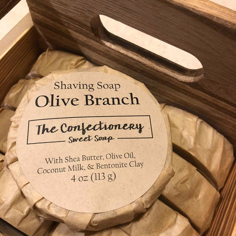 The Confectionery Shaving Soap- Olive Branch