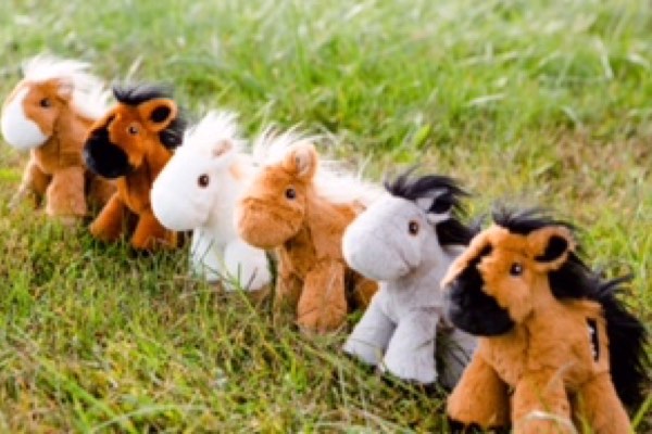 Small stuffed store horses