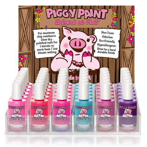 Piggy Paint - Acrylic Display (Top 12 Polishes)