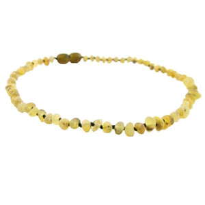 raw pear amber necklace