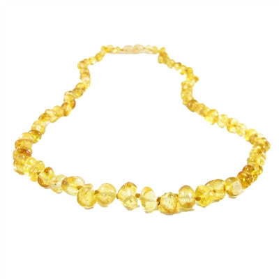 lemon amber necklace