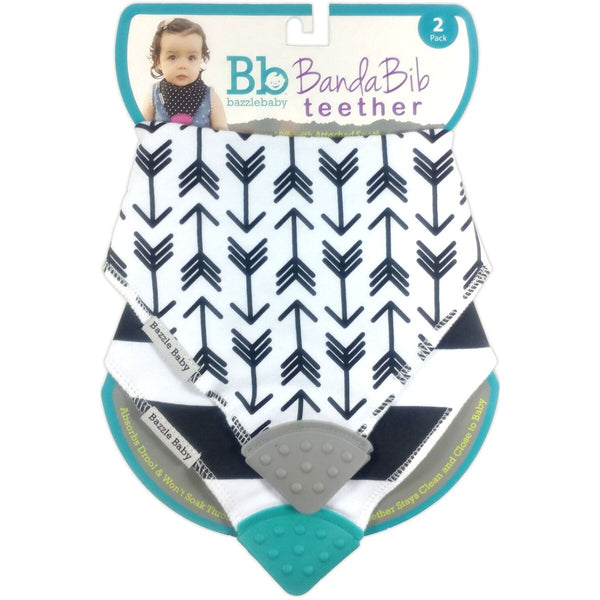 Bazzle Baby - Banda Bib Teether 2-Pack