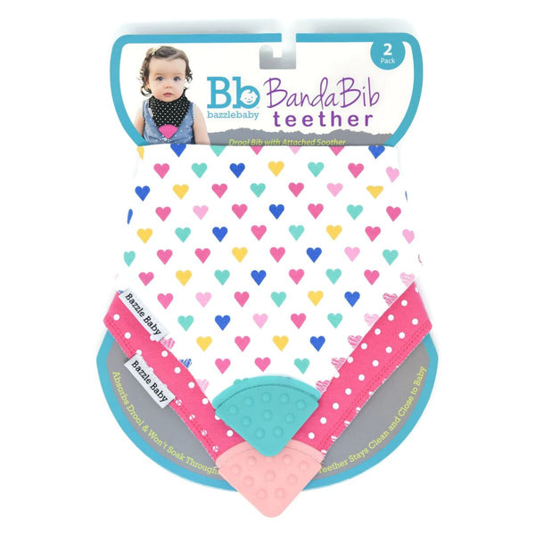 Bazzle Baby - Banda Bib Teether 2-Pack