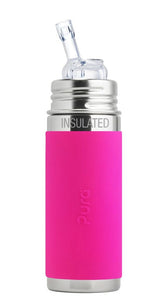 Pura Kiki® 9oz Vacuum Insulated Straw Bottle with Sleeve