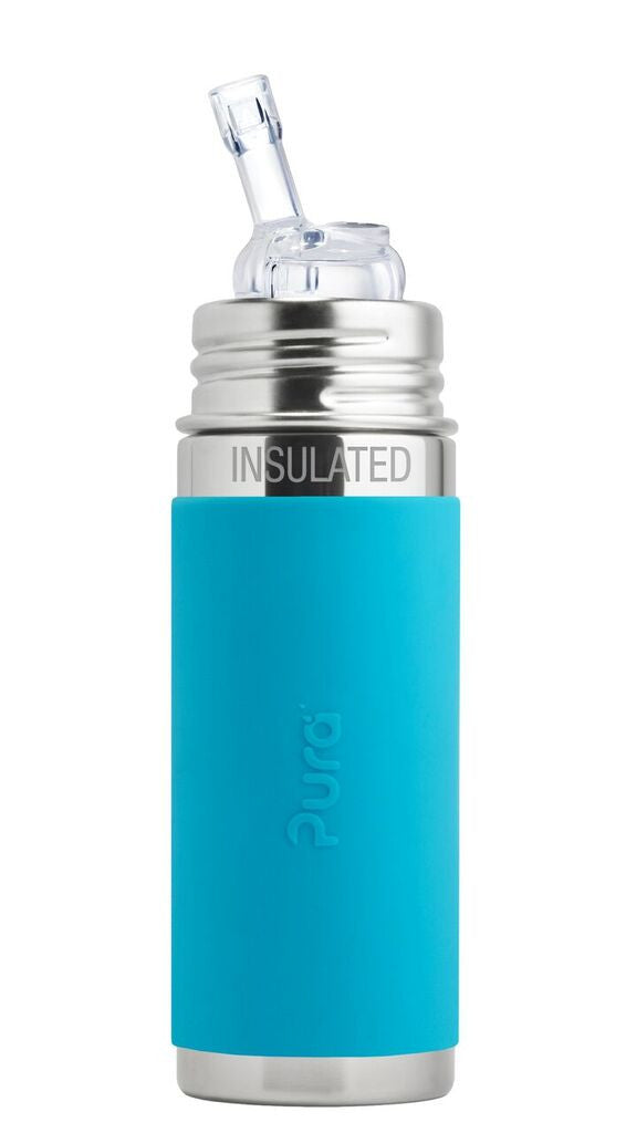 Pura Kiki® 9oz Vacuum Insulated Straw Bottle with Sleeve