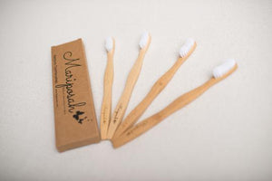 Mariposah Bamboo Toothbrushes- 4pk
