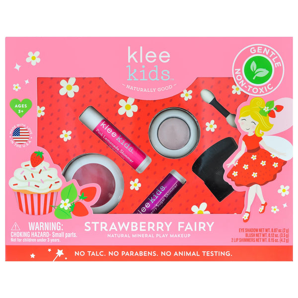 Klee Naturals Strawberry Fairy Natural Play Makeup 4-PC Kit