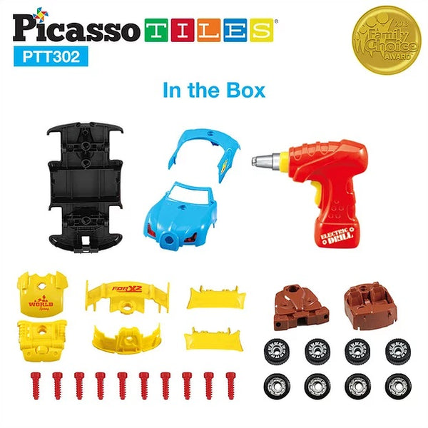 PicassoTiles Take a Part Race Car