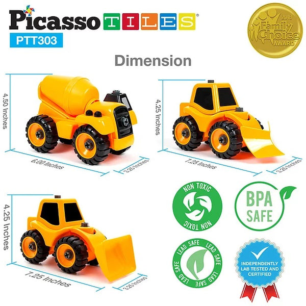 PicassoTiles 3 in 1 Take A Part Toy