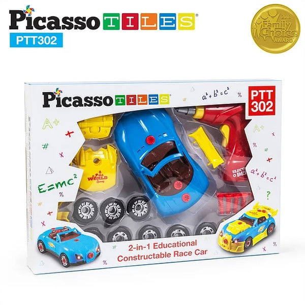 PicassoTiles Take a Part Race Car