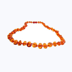 cognac amber necklace