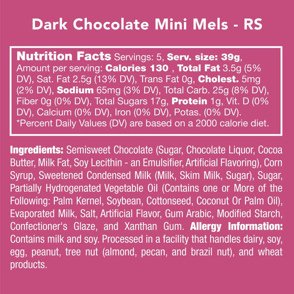 Candy Club Dark Chocolate Mini Mels